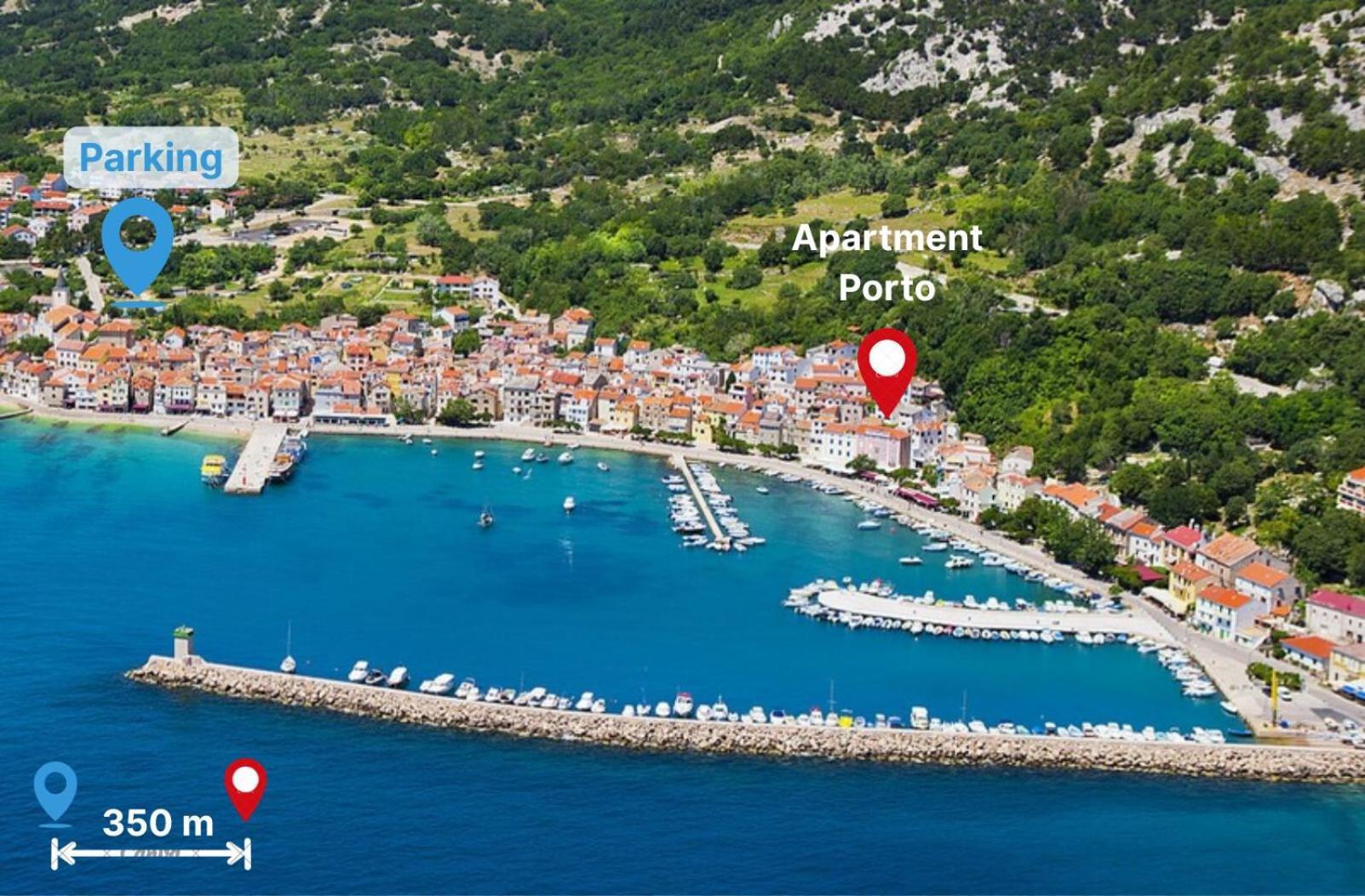 Apartment Porto With Terrace Baška Kültér fotó
